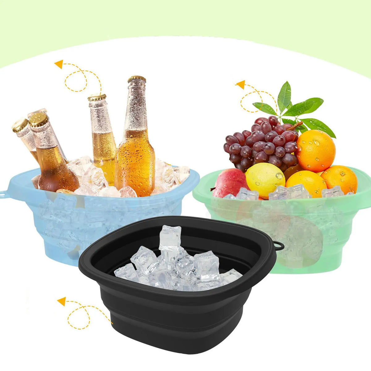 Foldable Facial Ice Bath Bowl