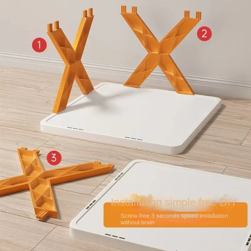 Modular X-Shaped Space-Saving Shoe Organizer & Folding Storage Rack