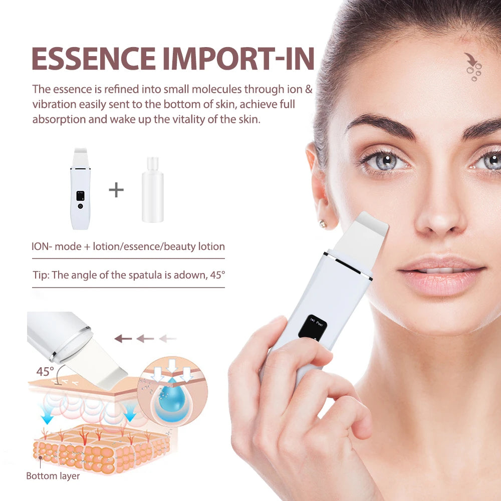 Ultrasonic Skin Scrubber & Pore Cleanser Device
