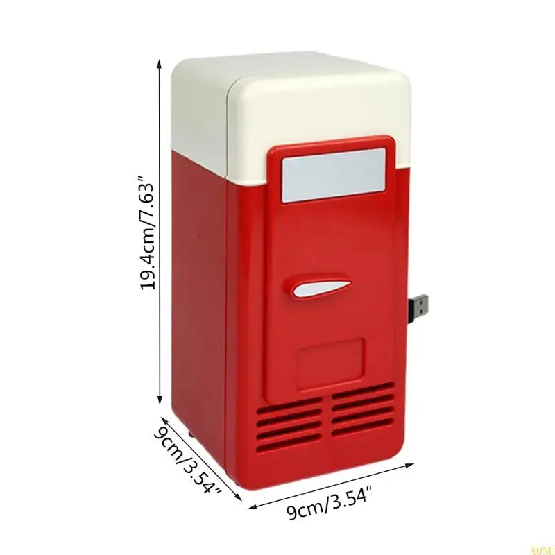Portable Mini USB Fridge & Beverage Cooler - Compact Desktop & Car Drink Refrigerator