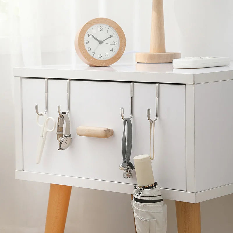 Over-the-Door Double S-Hook Hanger - Heavy Duty Stainless Steel Organizer