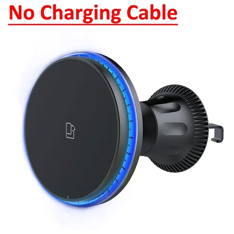 Magnetic Wireless Car Charger Mount with Ambient RGB Light