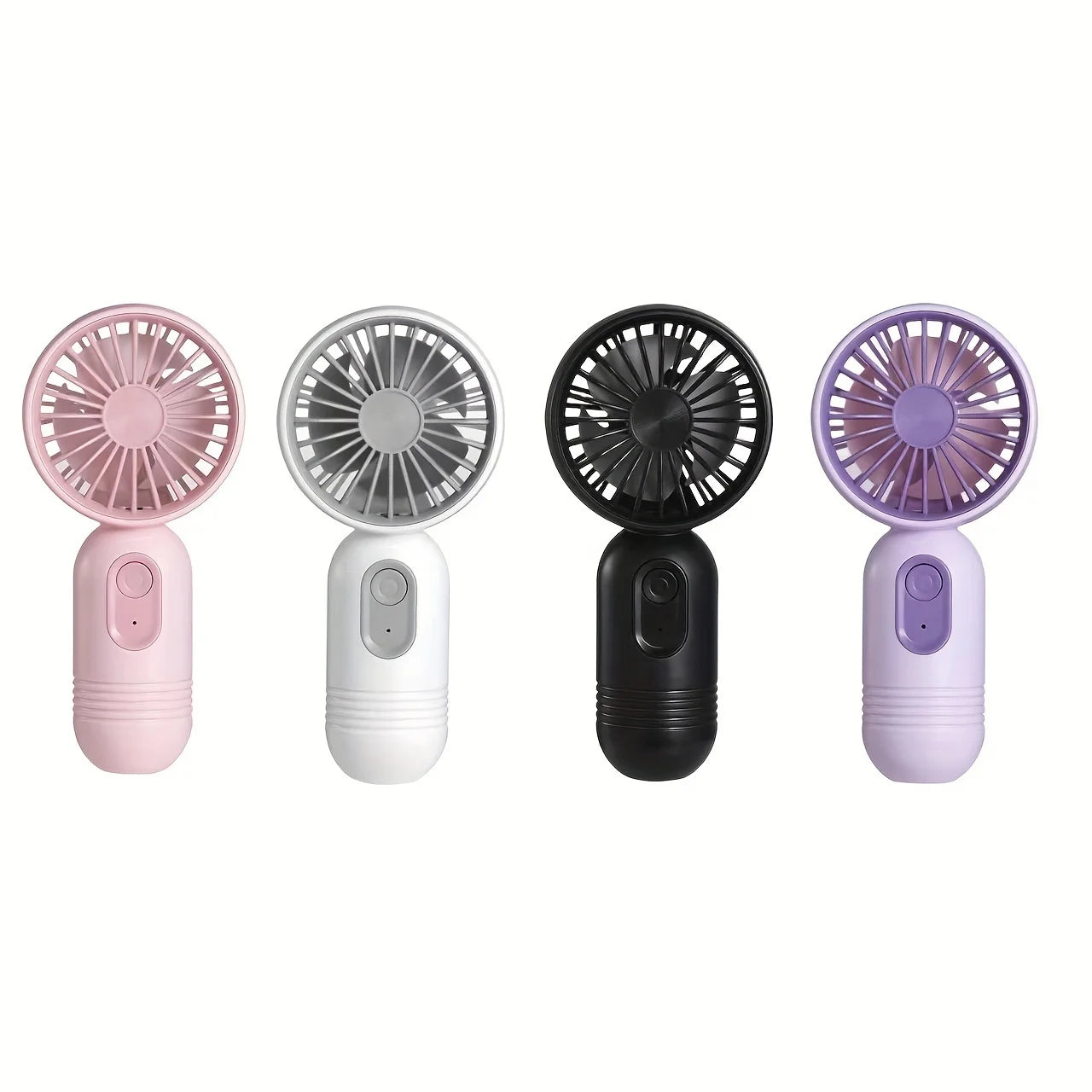 Ultra-Portable USB Mini Handheld Fan (Pack of 3) – 3-Speed Rechargeable Pocket Cooling Fan
