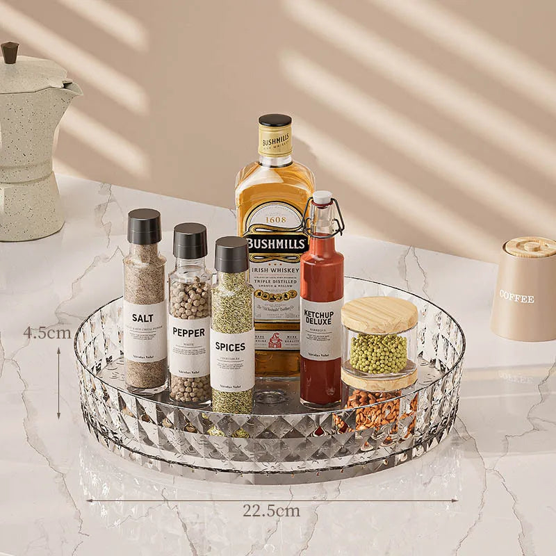 360° Rotating Storage Organizer — For Kitchen, Bathroom & Vanity