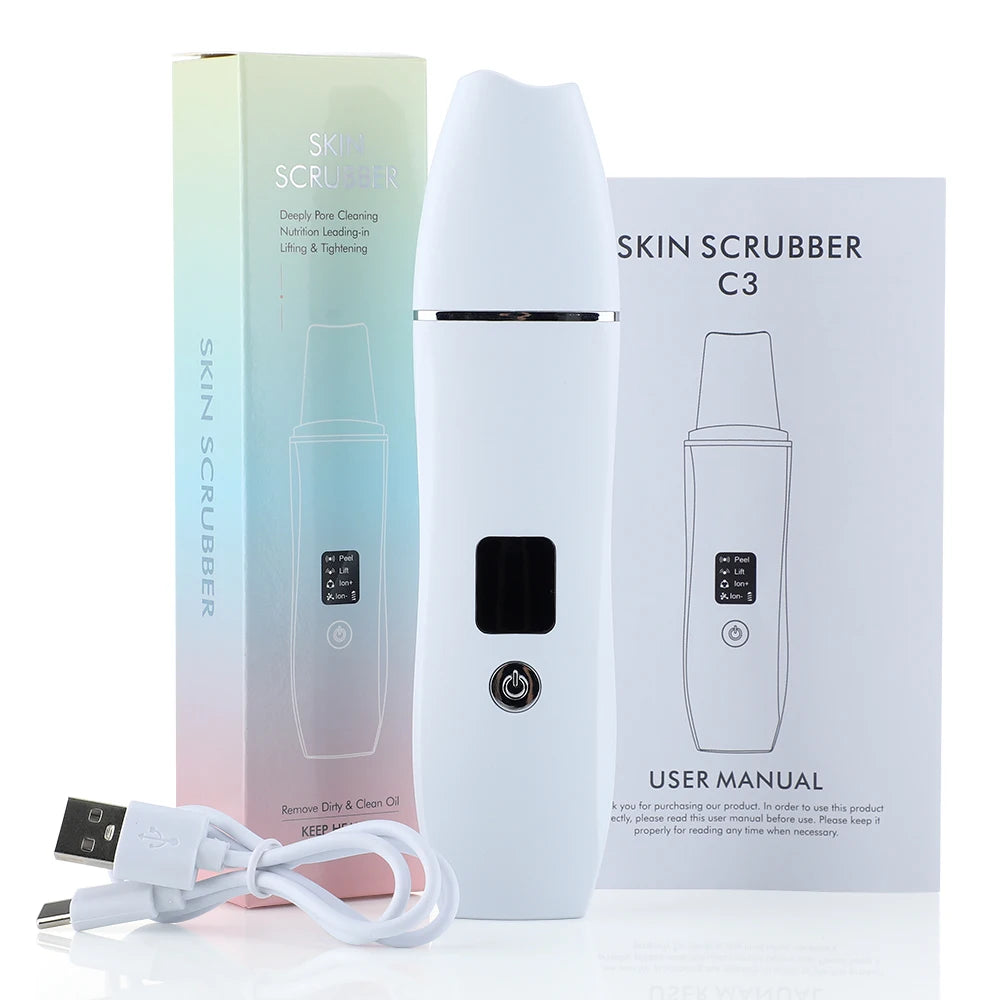 Ultrasonic Skin Scrubber & Pore Cleanser Device
