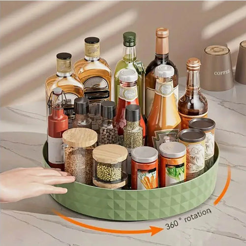 360° Rotating Storage Organizer — For Kitchen, Bathroom & Vanity