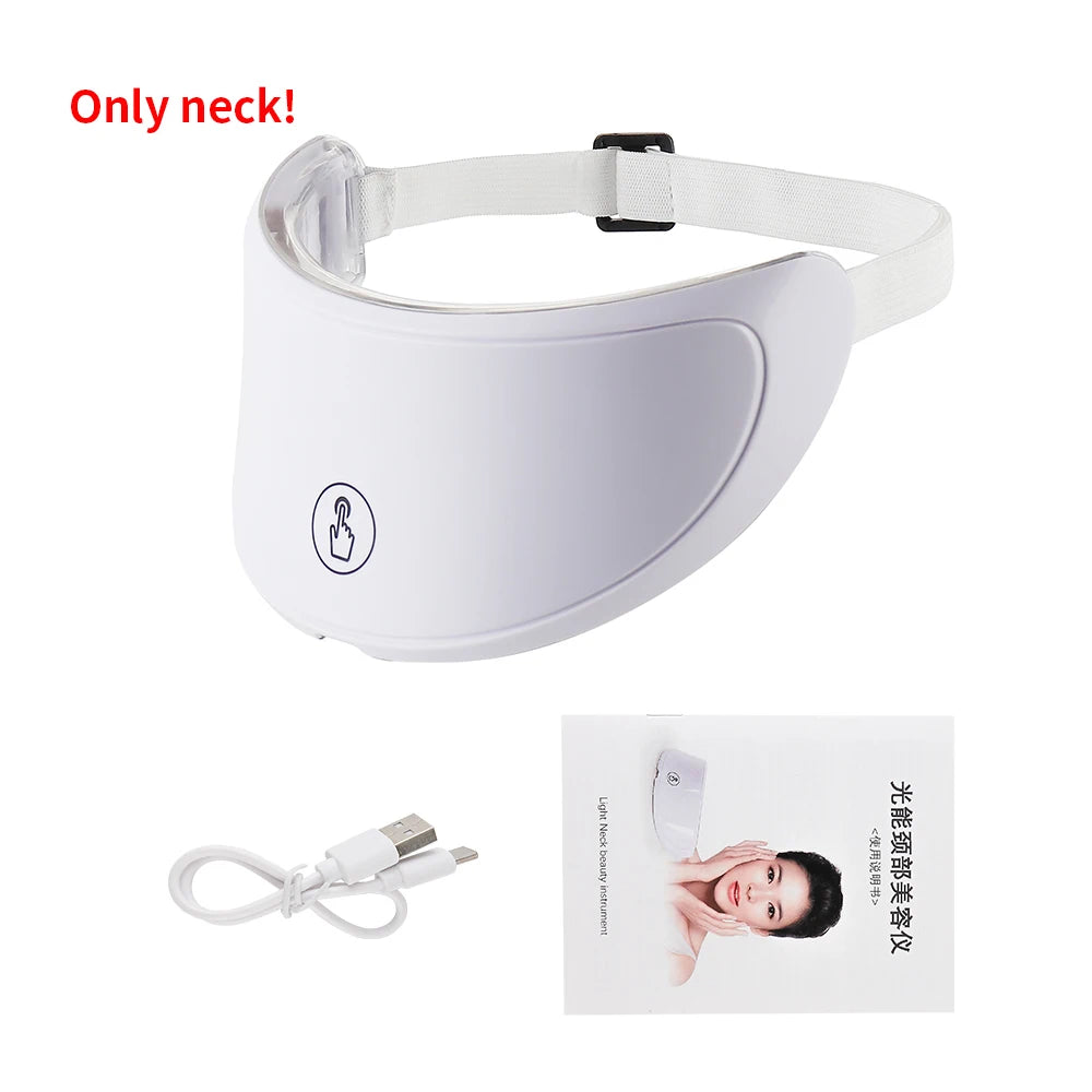Máscara Facial LED de Fototerapia 7 Colores e Infrarrojo