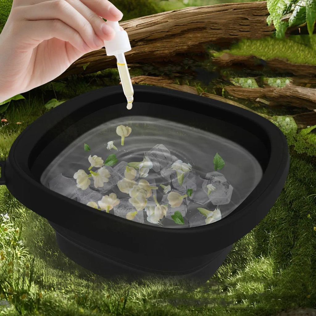 Foldable Facial Ice Bath Bowl