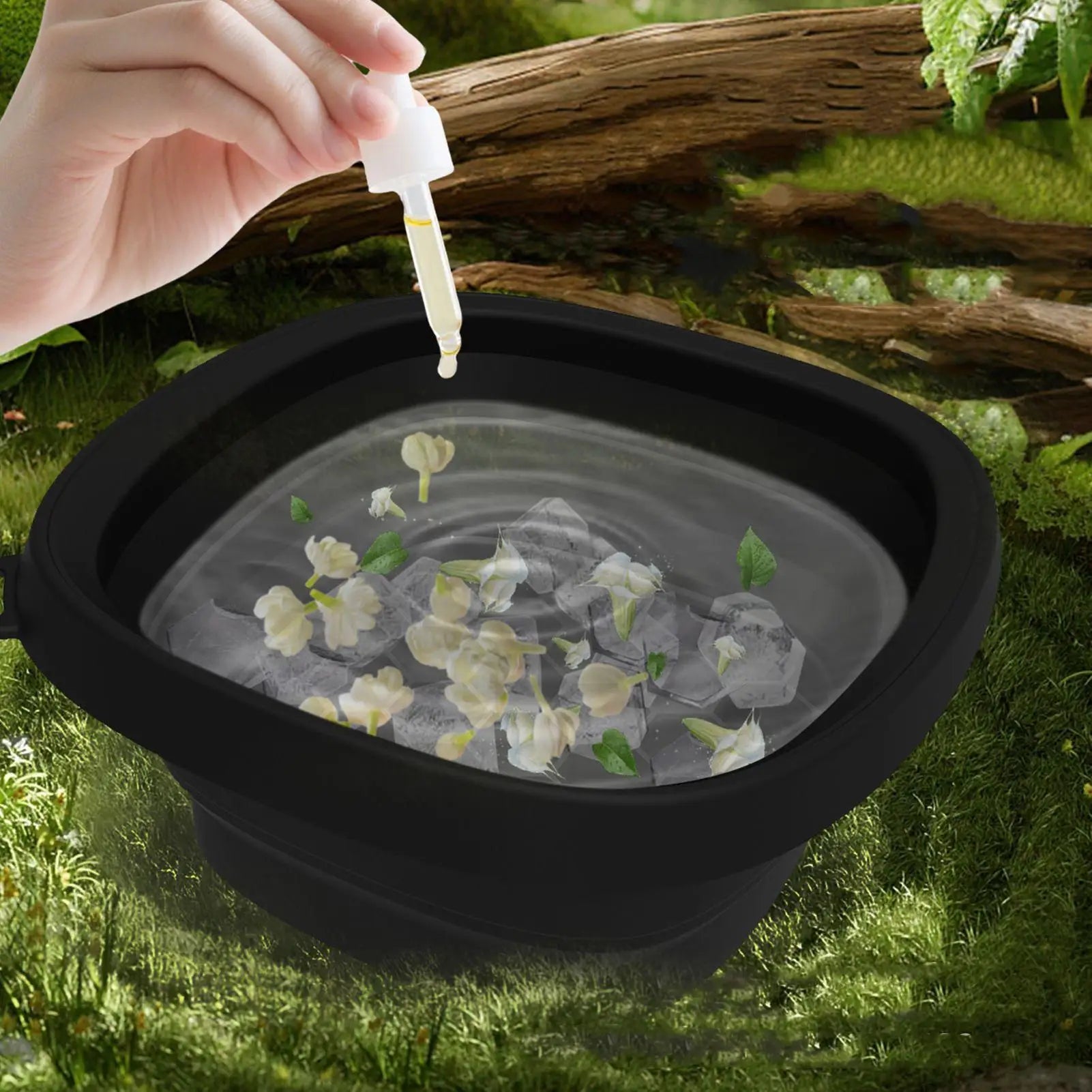 Foldable Facial Ice Bath Bowl