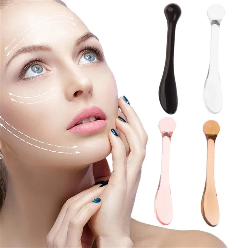 Mini Cosmetic Spatula & Eye Cream Applicator Set - Facial Mask Scoop Roller