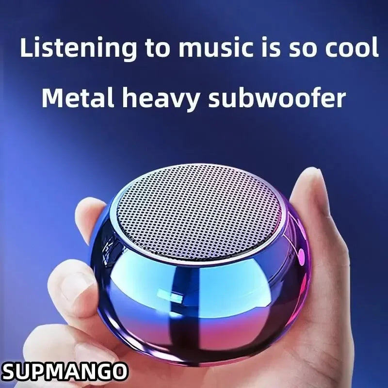 Mini Bocina Bluetooth Portátil M3 Metalizada con Subwoofer