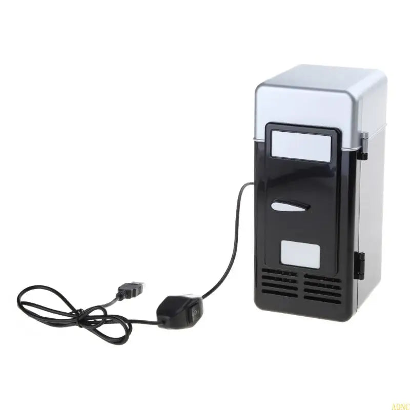 Portable Mini USB Fridge & Beverage Cooler - Compact Desktop & Car Drink Refrigerator