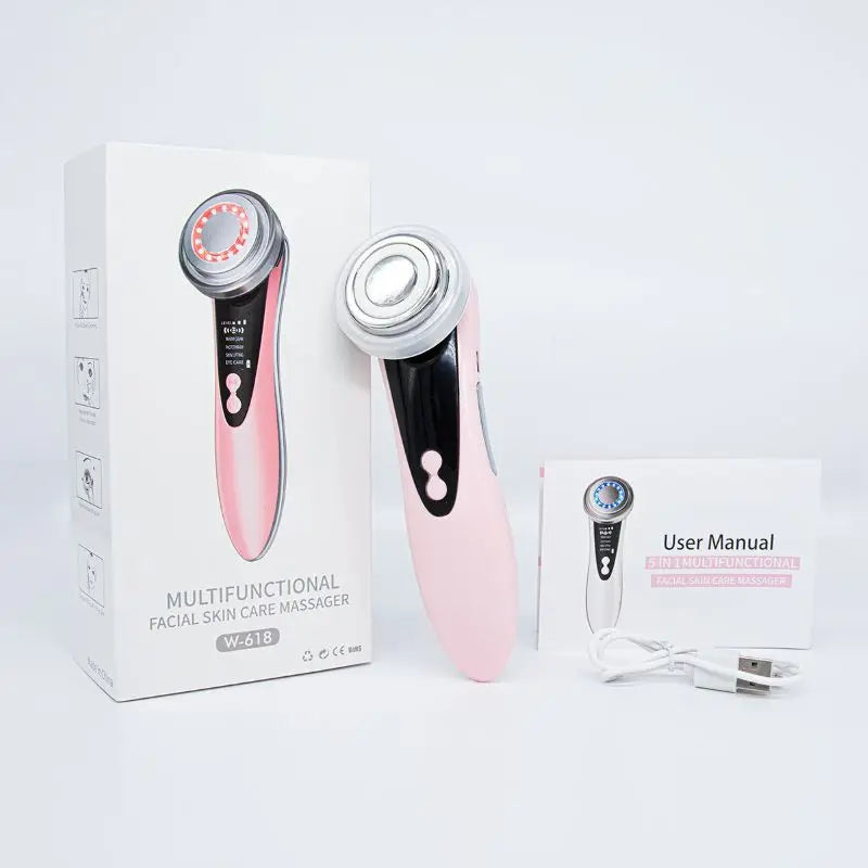 1 LED Photon Facial Rejuvenation Device – Electric Face Massager & Cleansing Lift