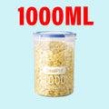 Airtight Food Storage Containers - Clear Kitchen Pantry Organization Jars with Measurement Scale