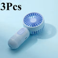 Ultra-Portable USB Mini Handheld Fan (Pack of 3) – 3-Speed Rechargeable Pocket Cooling Fan