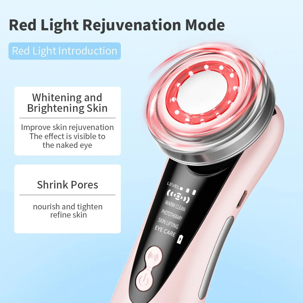 1 LED Photon Facial Rejuvenation Device – Electric Face Massager & Cleansing Lift