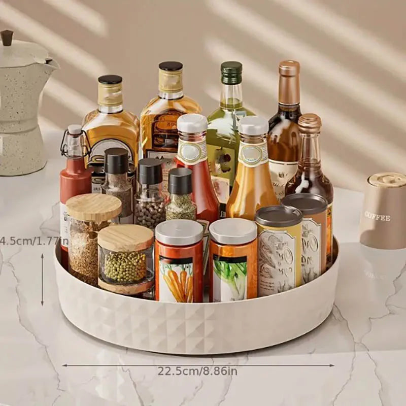 360° Rotating Storage Organizer — For Kitchen, Bathroom & Vanity