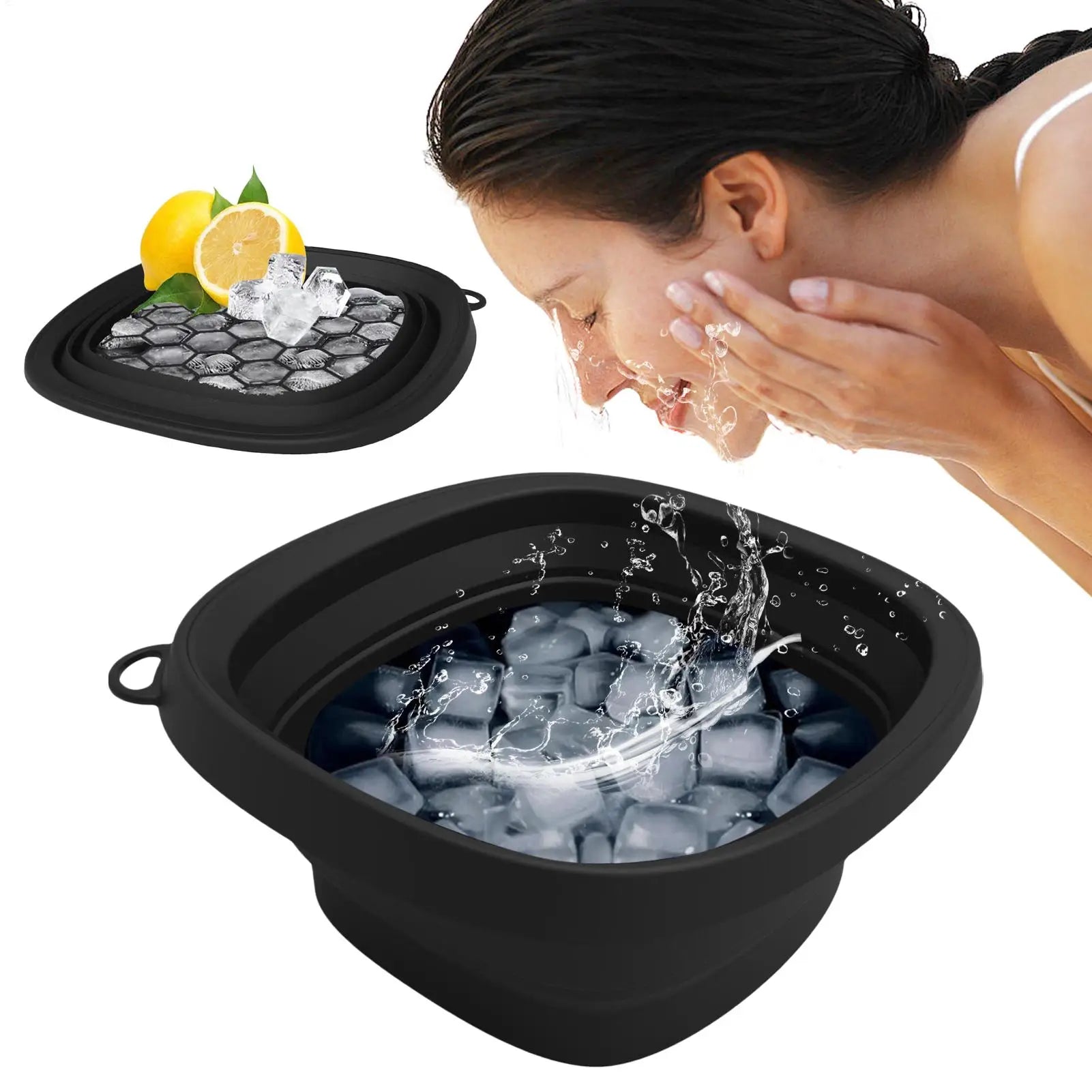 Foldable Facial Ice Bath Bowl