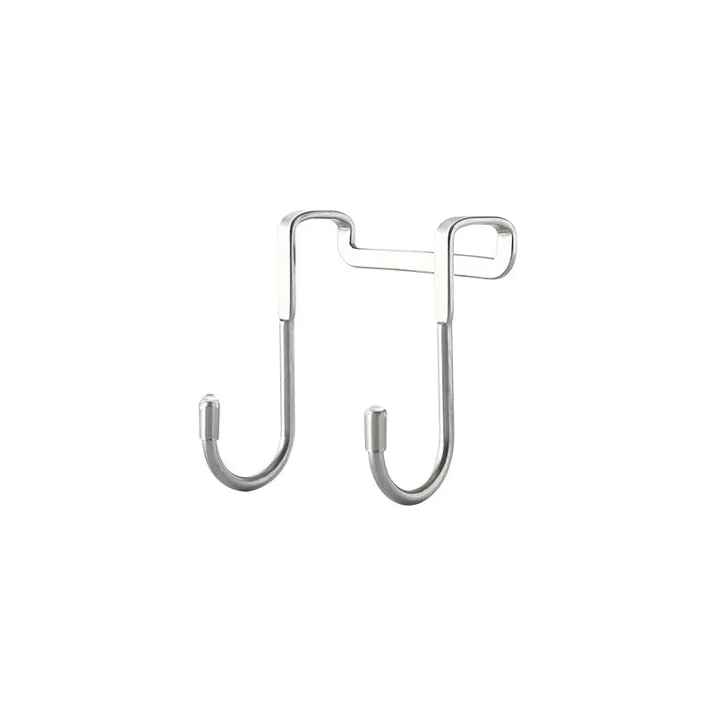 Over-the-Door Double S-Hook Hanger - Heavy Duty Stainless Steel Organizer