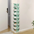 Modular X-Shaped Space-Saving Shoe Organizer & Folding Storage Rack