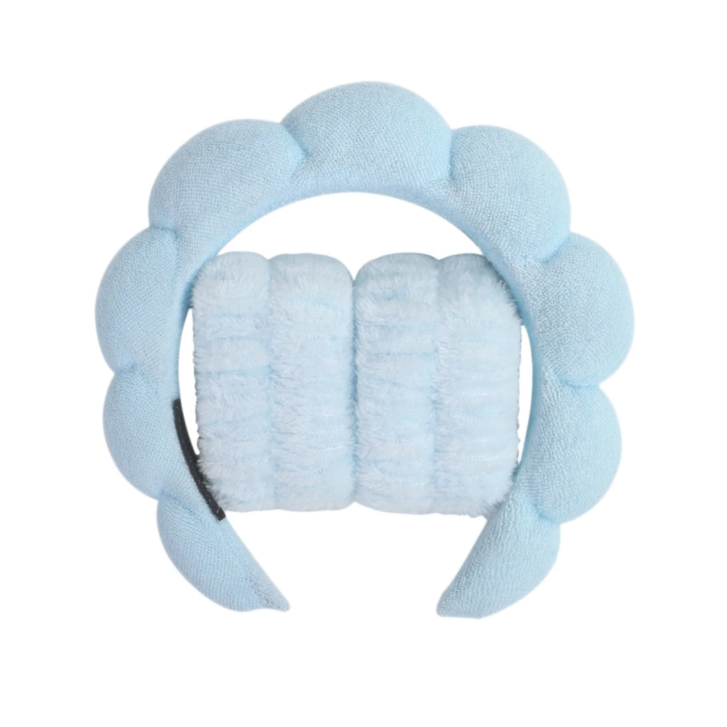 Spa Headband and Wristband Set for Face Washing