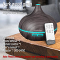 Wood Grain Aromatherapy Diffuser — Remote Control, 7-Color Light