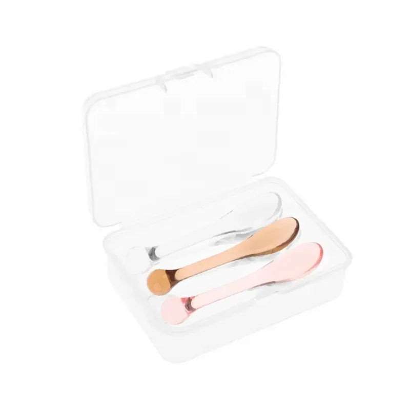 Mini Cosmetic Spatula & Eye Cream Applicator Set - Facial Mask Scoop Roller