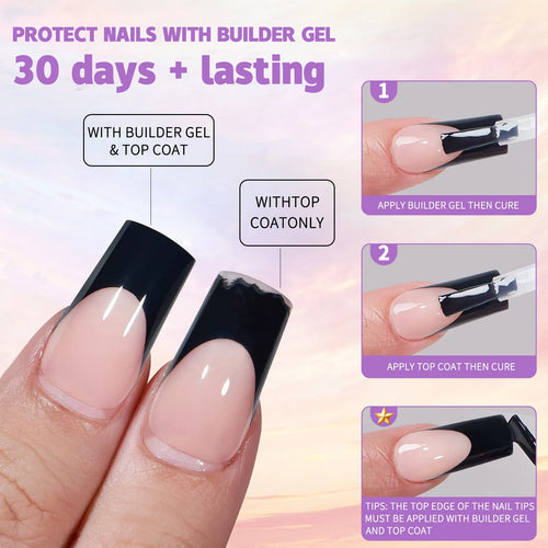 150Pcs French Press On Nails Kit - Reusable Acrylic False Nail Tips
