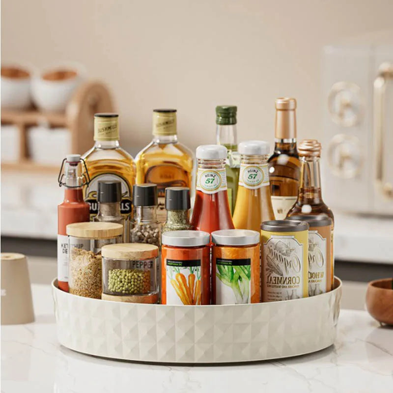 360° Rotating Storage Organizer — For Kitchen, Bathroom & Vanity