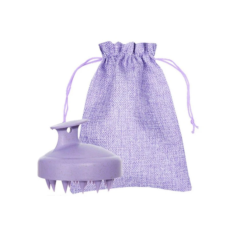 Soft Silicone Scalp Massager Shampoo Brush – Hair Washing & Exfoliating Scrub Brush