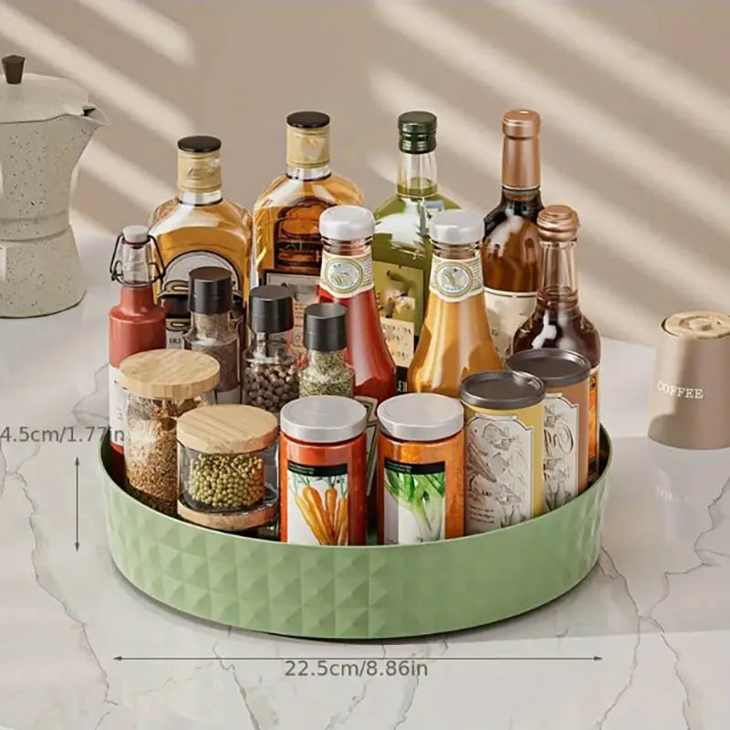 360° Rotating Storage Organizer — For Kitchen, Bathroom & Vanity