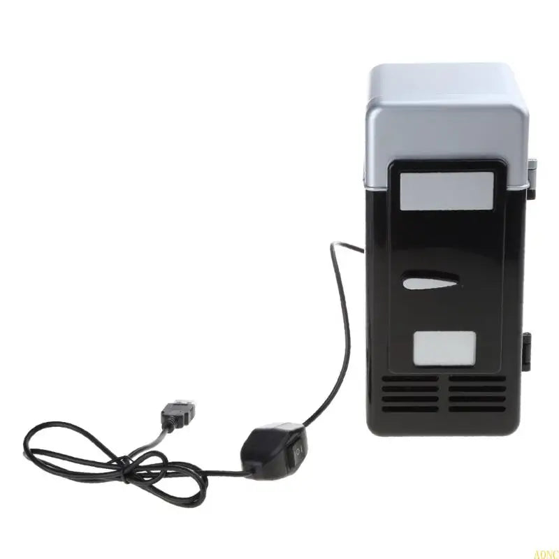 Portable Mini USB Fridge & Beverage Cooler - Compact Desktop & Car Drink Refrigerator