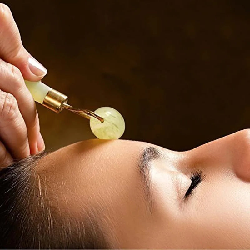 Natural Jade Roller & Gua Sha Facial Set – Anti-Aging Face Massager & Sculpting Tool
