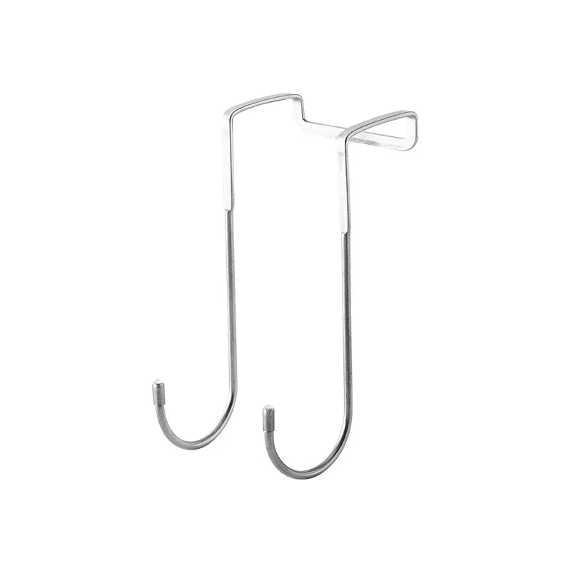 Over-the-Door Double S-Hook Hanger - Heavy Duty Stainless Steel Organizer