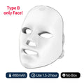 Máscara Facial LED de Fototerapia 7 Colores e Infrarrojo