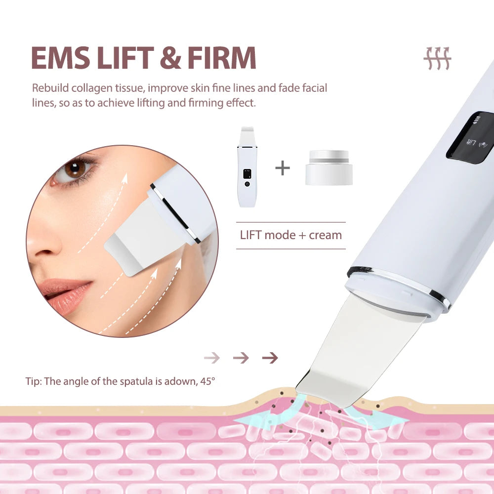 Ultrasonic Skin Scrubber & Pore Cleanser Device