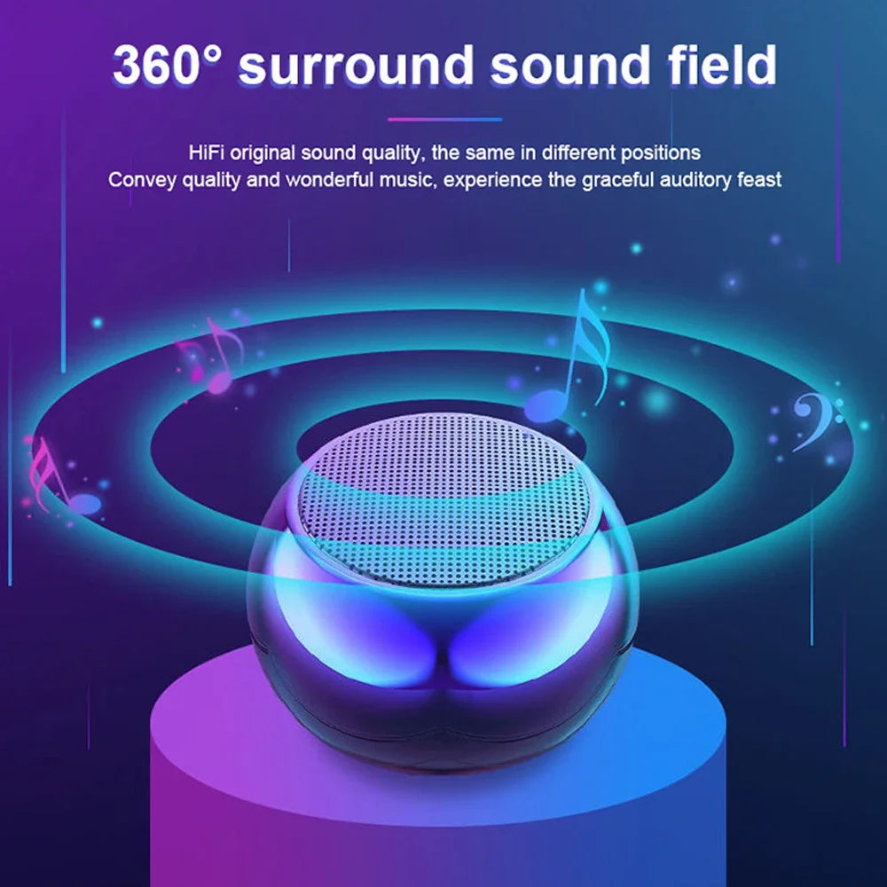 Mini Bocina Bluetooth Portátil M3 Metalizada con Subwoofer