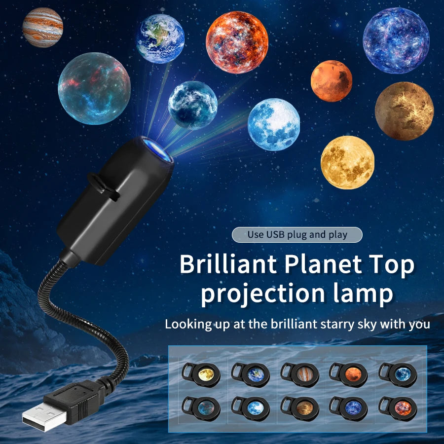 USB Galaxy & Theme LED Projector Lamp