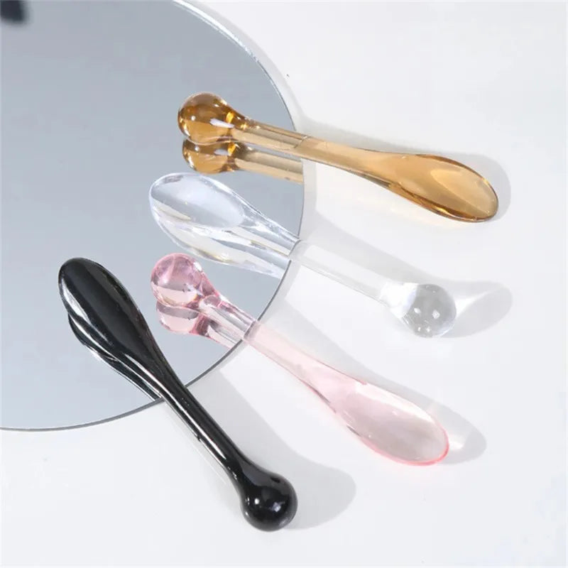 Mini Cosmetic Spatula & Eye Cream Applicator Set - Facial Mask Scoop Roller
